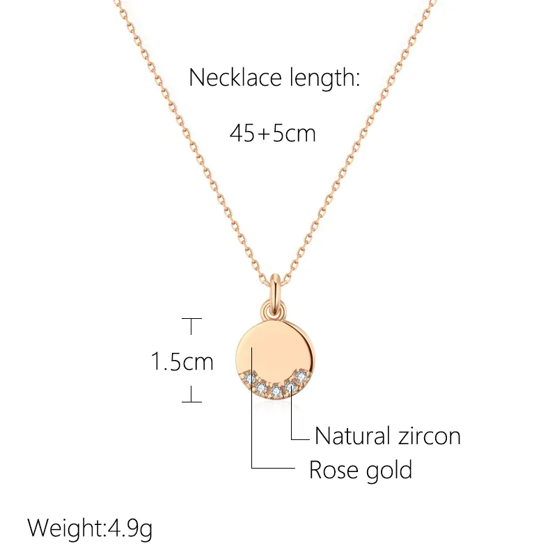 Sparkling Dangle Necklace | Hot Charm Jewellery-White zircon-45cm-Nora Luxe
