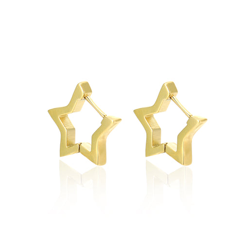 Sparkling Star Earrings | Dazzling Jewellery for Women-Gold-Nora Luxe