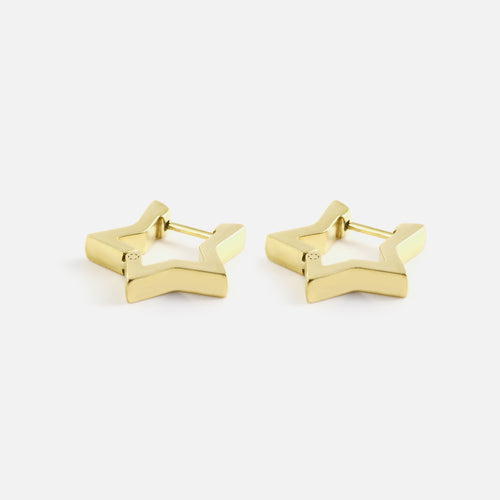 Sparkling Star Earrings | Dazzling Jewellery for Women-Gold-Nora Luxe