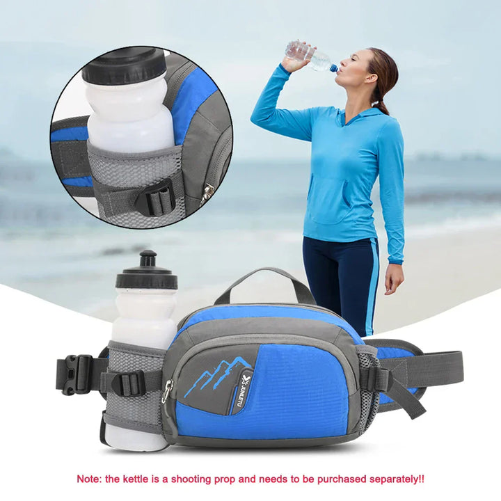 Sport Hip Bag with Bottle Holder - Vega-Orange-Nora Luxe