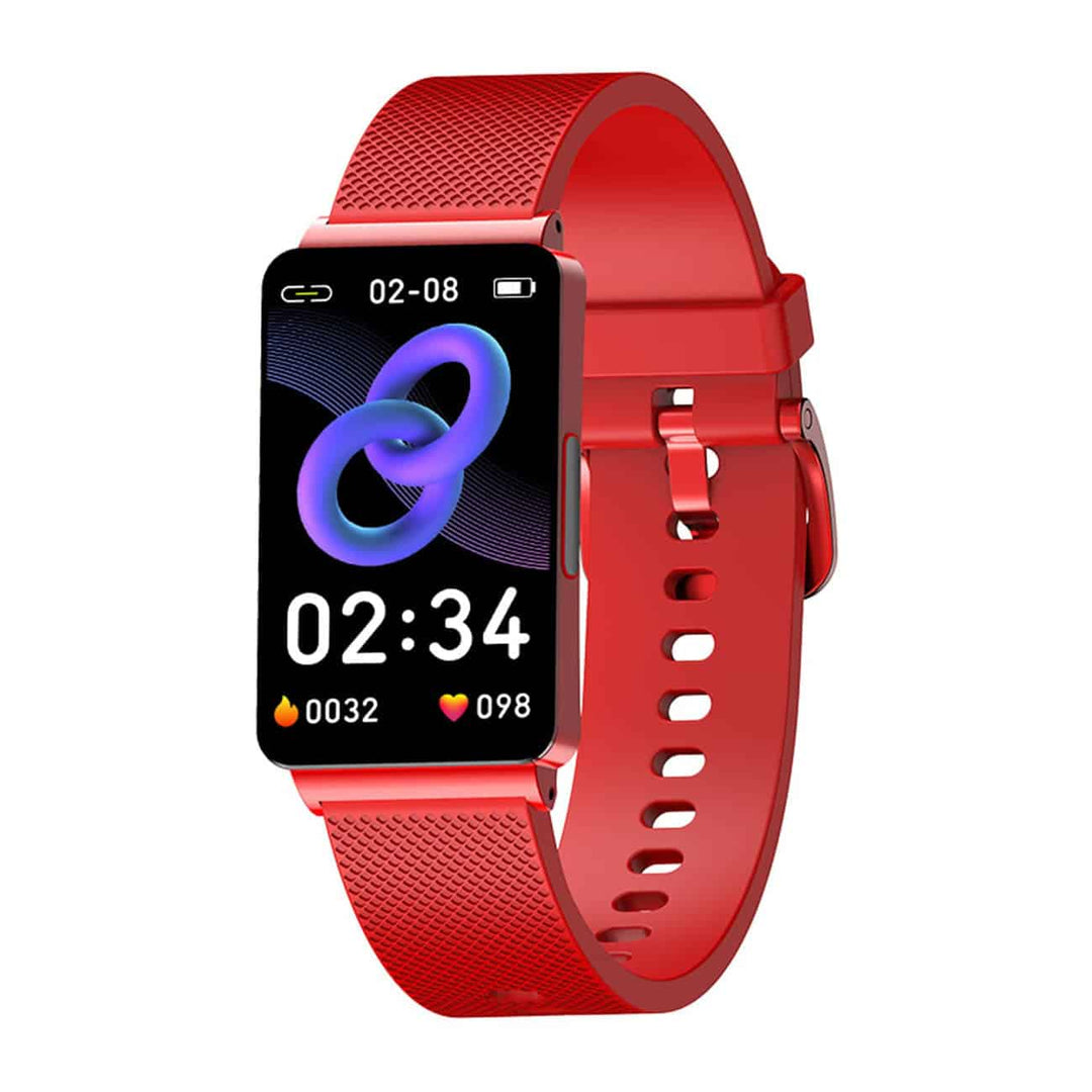 Sport Smart Wristband - VitalTrack-Red-Nora Luxe