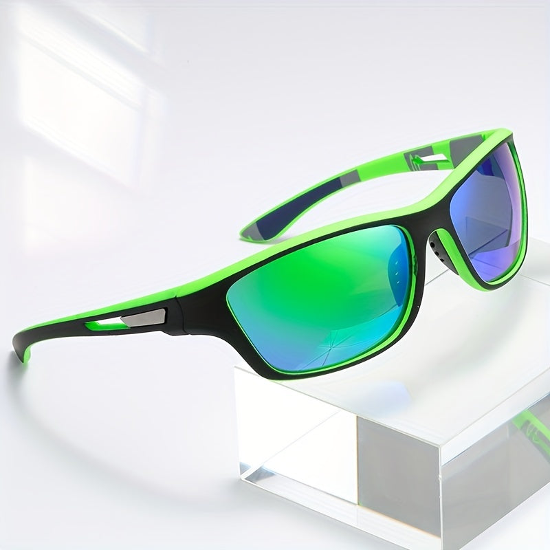 Sporty men's sunglasses with polarized lenses & UV400 protection – Vayron-Black-Nora Luxe