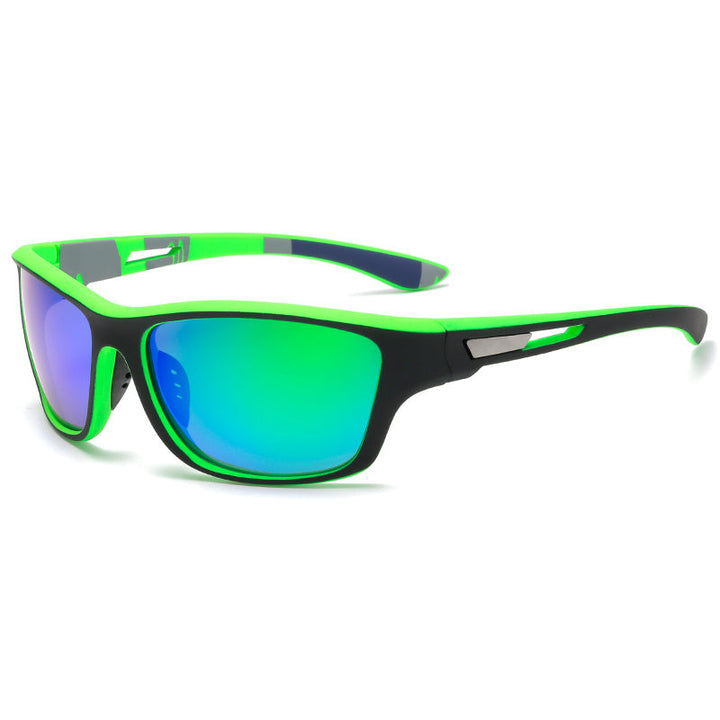 Sporty men's sunglasses with polarized lenses & UV400 protection – Vayron-Green-Nora Luxe