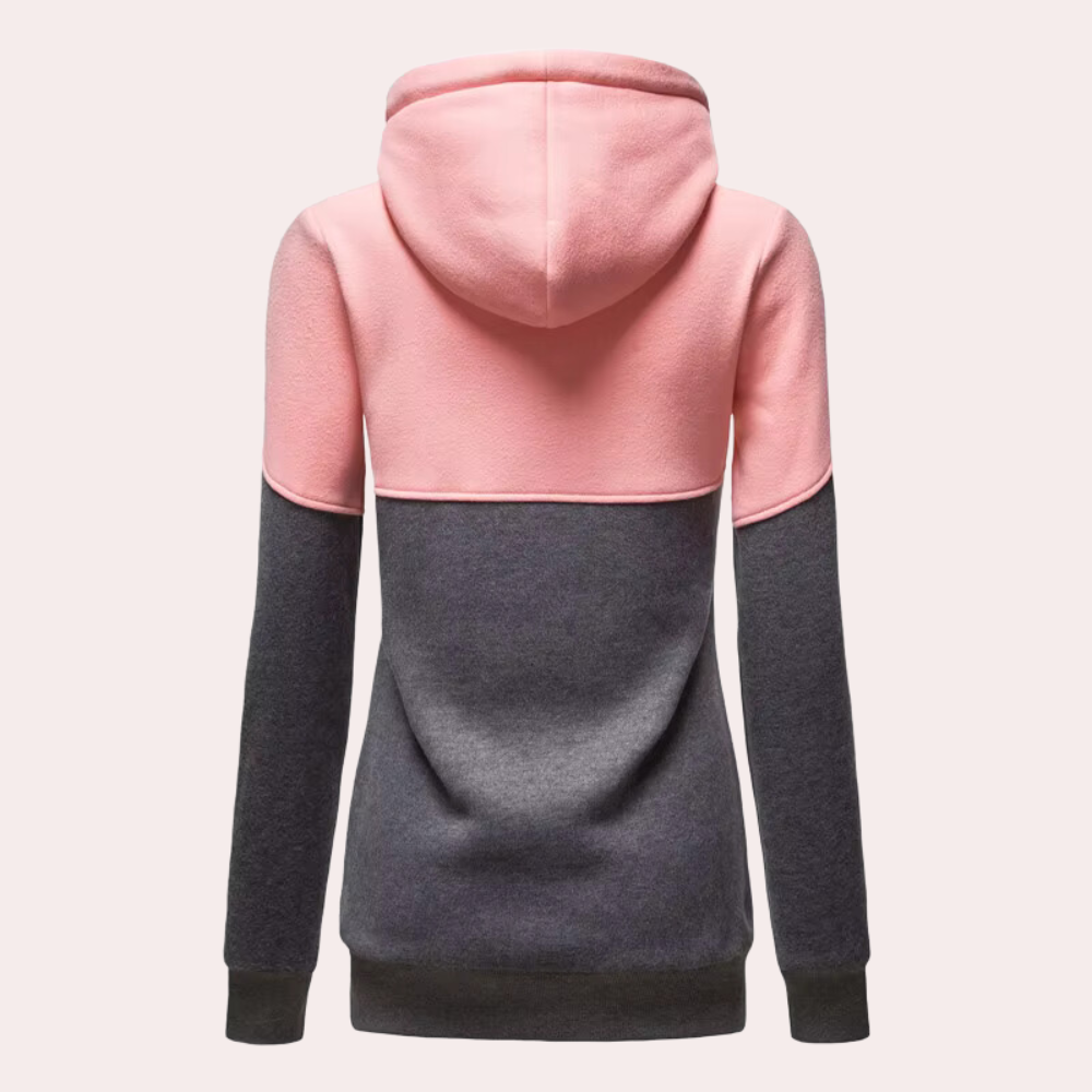 Sporty Women's Jacket with Zip - Nora-Blue-XS-Nora Luxe