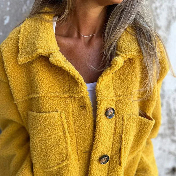Fall Teddy Jacket - Dion | Cozy and warm with a stylish lapel collar