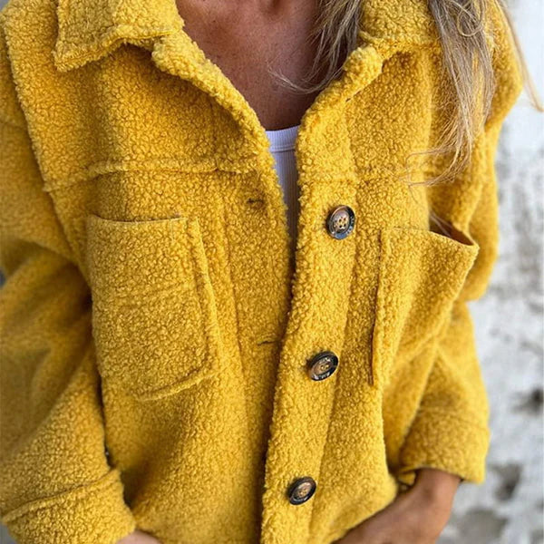 Fall Teddy Jacket - Dion | Cozy and warm with a stylish lapel collar