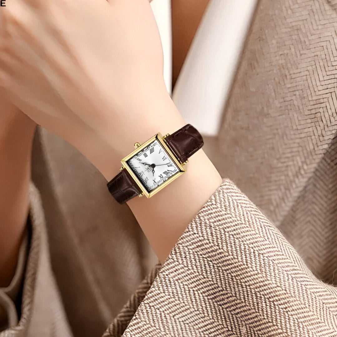 Square Ladies' Watch - Vivienne-Black-Nora Luxe