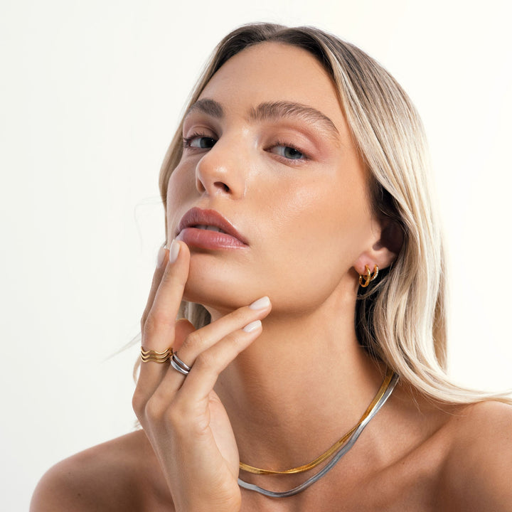 Stackable Ring Set - Luna-5-Gold-Nora Luxe