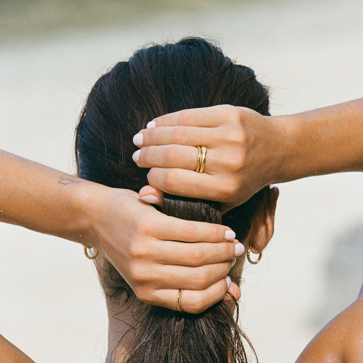 Stackable Ring Set - Luna-5-Gold-Nora Luxe