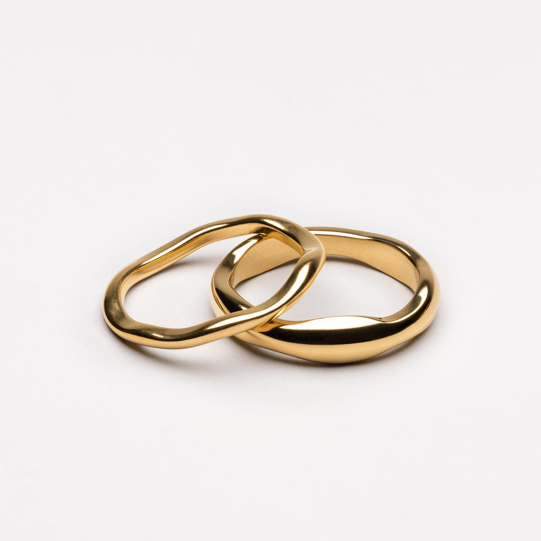 Stackable Ring Set - Luna-5-Gold-Nora Luxe