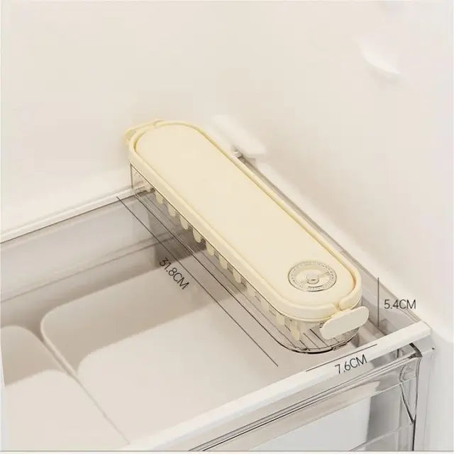 Stackable Storage Box with Lid - FridgeStack-White-Nora Luxe