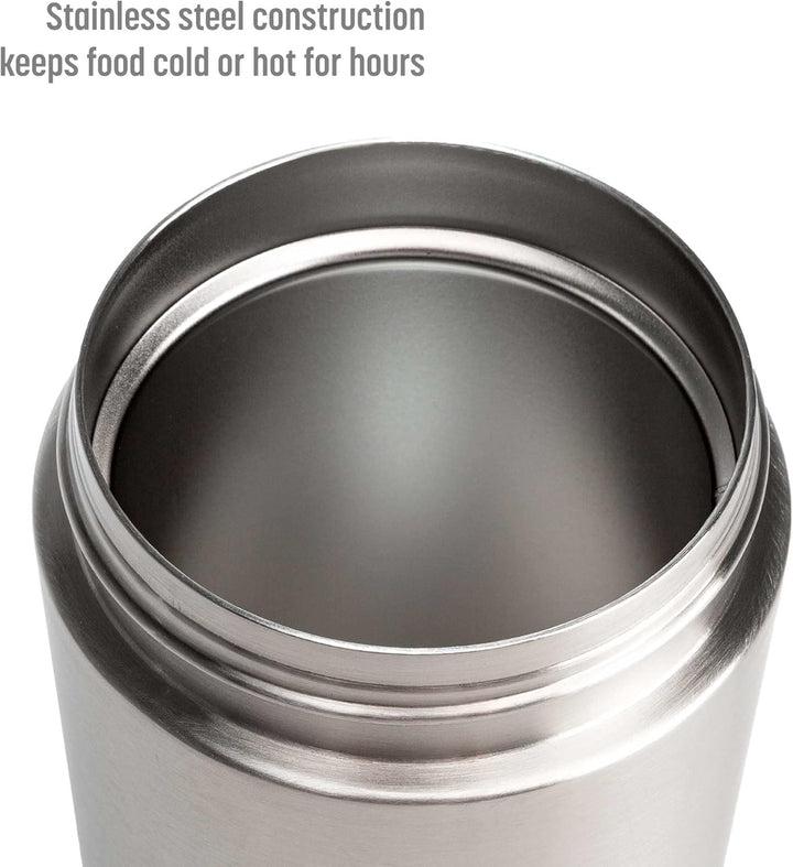 Stainless Steel Food Warmer Container with Handle - WarmCarry-Grey-Nora Luxe
