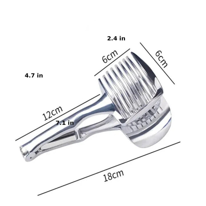 Stainless Steel Fruit and Vegetable Slicer - SliceEase-Nora Luxe