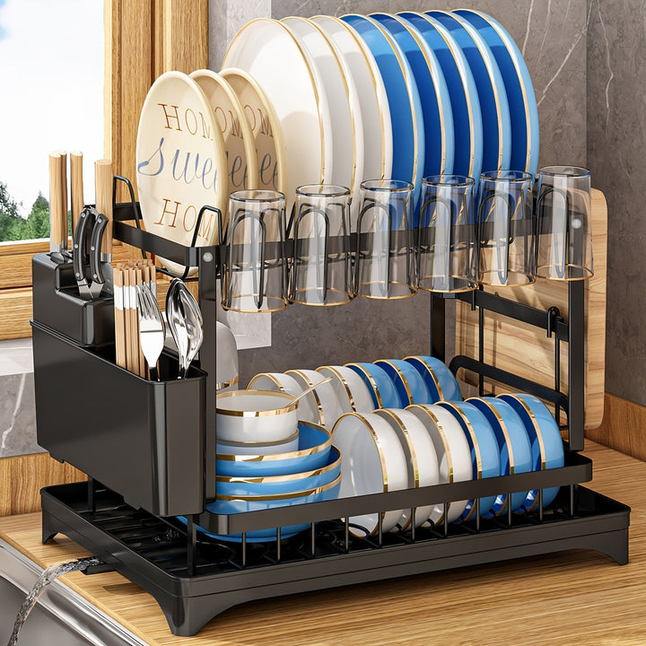 Stainless Steel Kitchen Drainer - Livano-Black-Nora Luxe