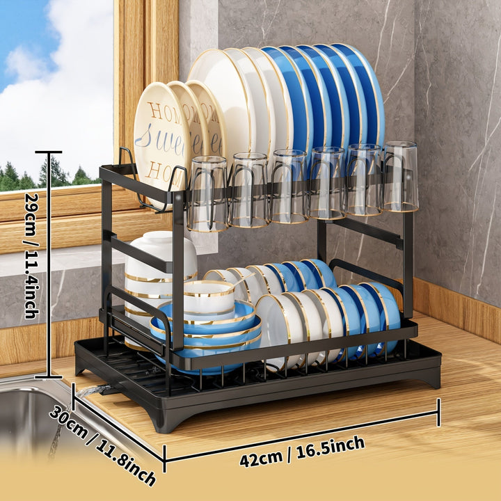 Stainless Steel Kitchen Drainer - Livano-White-Nora Luxe