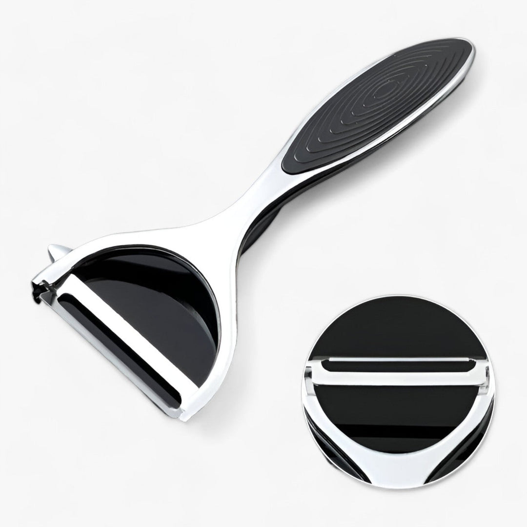 Stainless Steel Peeler - ProPeeler-Black smooth-Nora Luxe