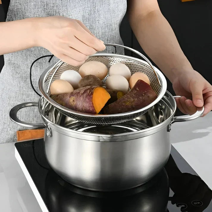 Stainless Steel Steamer - SteamChef-Small-Nora Luxe