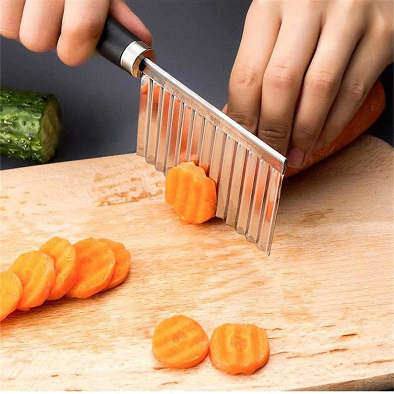 Stainless Steel Vegetable Knife - WaveCut-Nora Luxe
