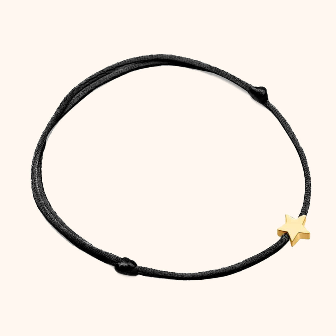 Star bracelet - Stella-Black-Gold-Nora Luxe