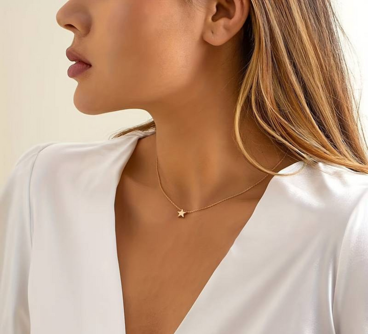 Star Necklace of Luck - Lyra-Gold-Nora Luxe