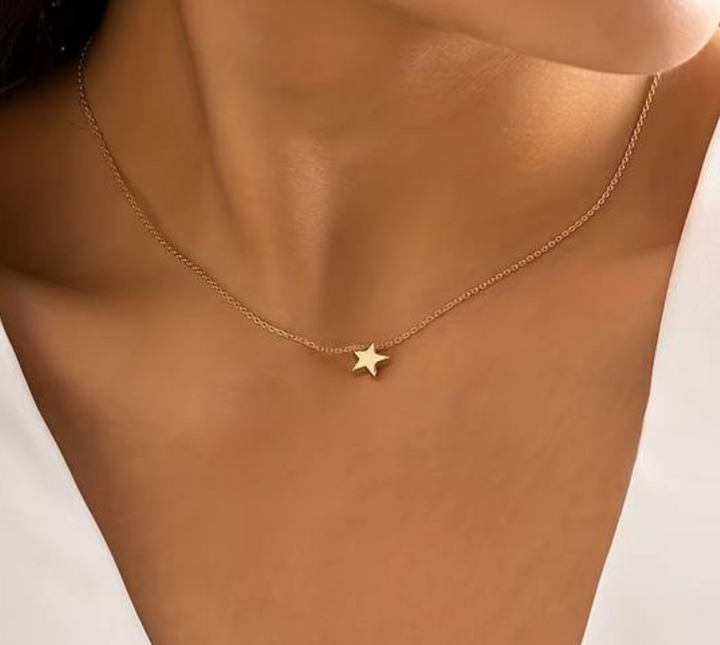 Star Necklace of Luck - Lyra-Gold-Nora Luxe
