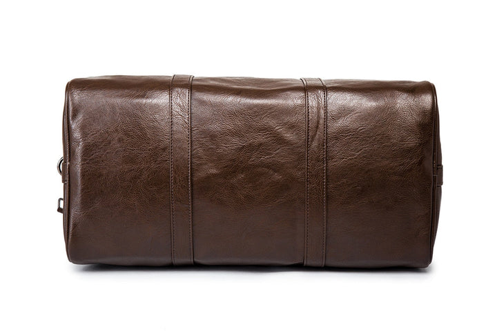 Large-Capacity Leather Travel Duffel – Lightweight & Durable Carry-On Bag