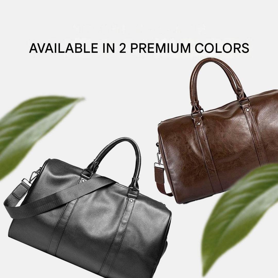 Large-Capacity Leather Travel Duffel – Lightweight & Durable Carry-On Bag