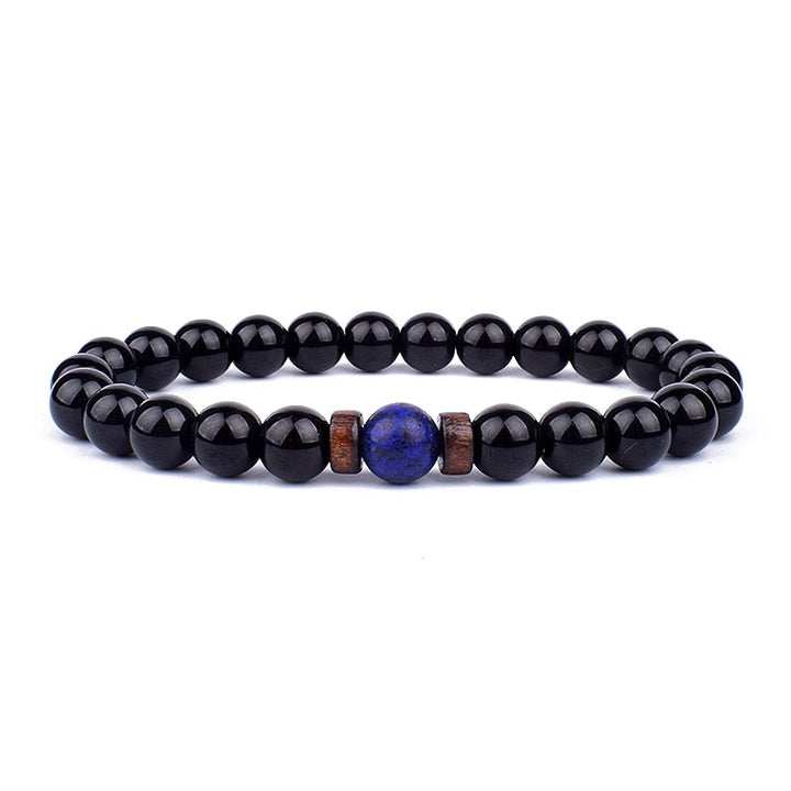 Stone Bracelet | Natural Gemstone Jewellery | Women's Fashion Accessory-Blue Crystal-S-17cm-Nora Luxe
