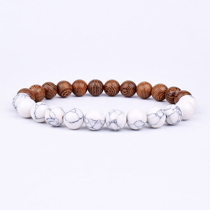 Stone Bracelet | Natural Gemstone Jewellery | Women's Fashion Accessory-Mega Black-S-17cm-Nora Luxe