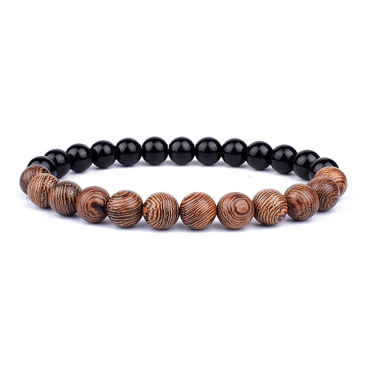 Stone Bracelet | Natural Gemstone Jewellery | Women's Fashion Accessory-Mega Black-S-17cm-Nora Luxe