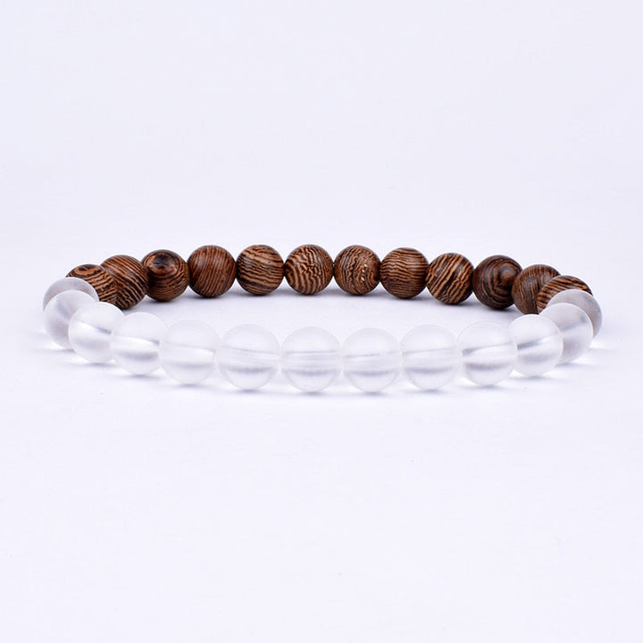 Stone Bracelet | Natural Gemstone Jewellery | Women's Fashion Accessory-Mega Black-S-17cm-Nora Luxe