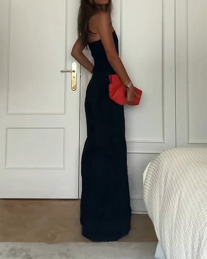 Strapless & Stylish Women's Jumpsuit for Every Occasion – Elina-Brown-XS-Nora Luxe