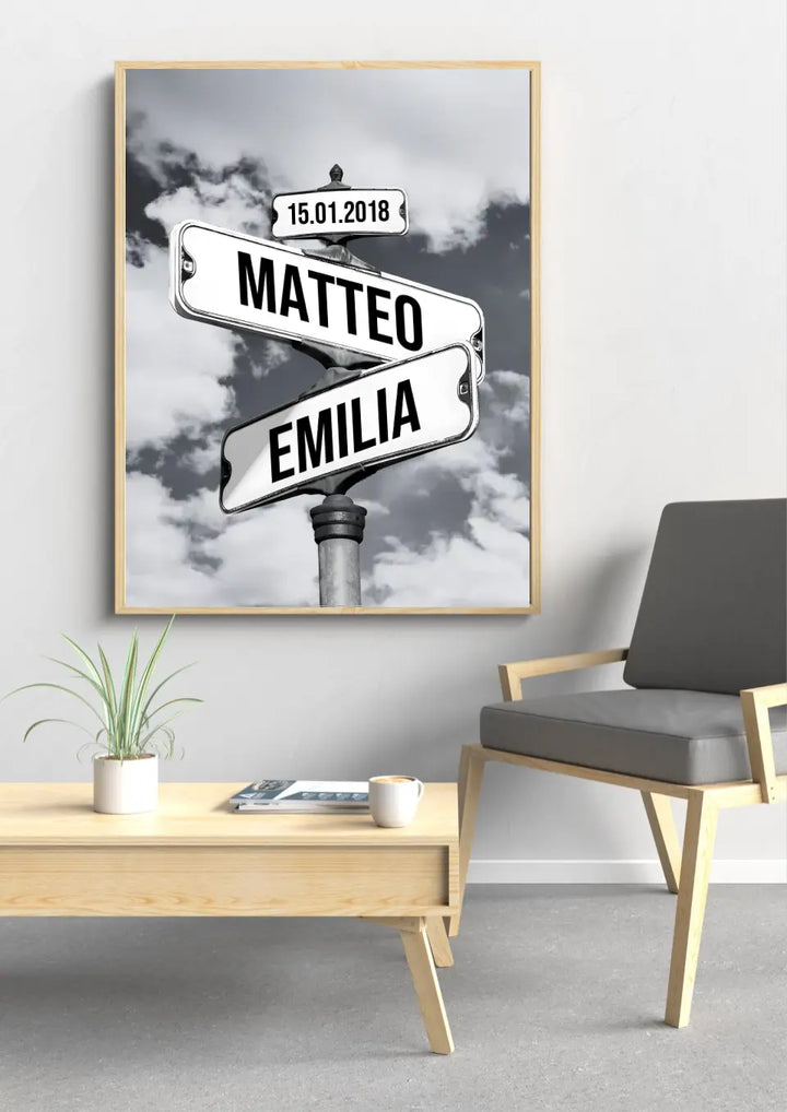Street Signs Poster for Couples-Digital Download-Nora Luxe