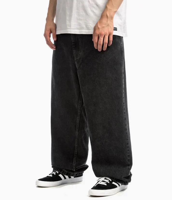Streetwear Skate Jeans - UrbanBaggy-Black-S-Nora Luxe