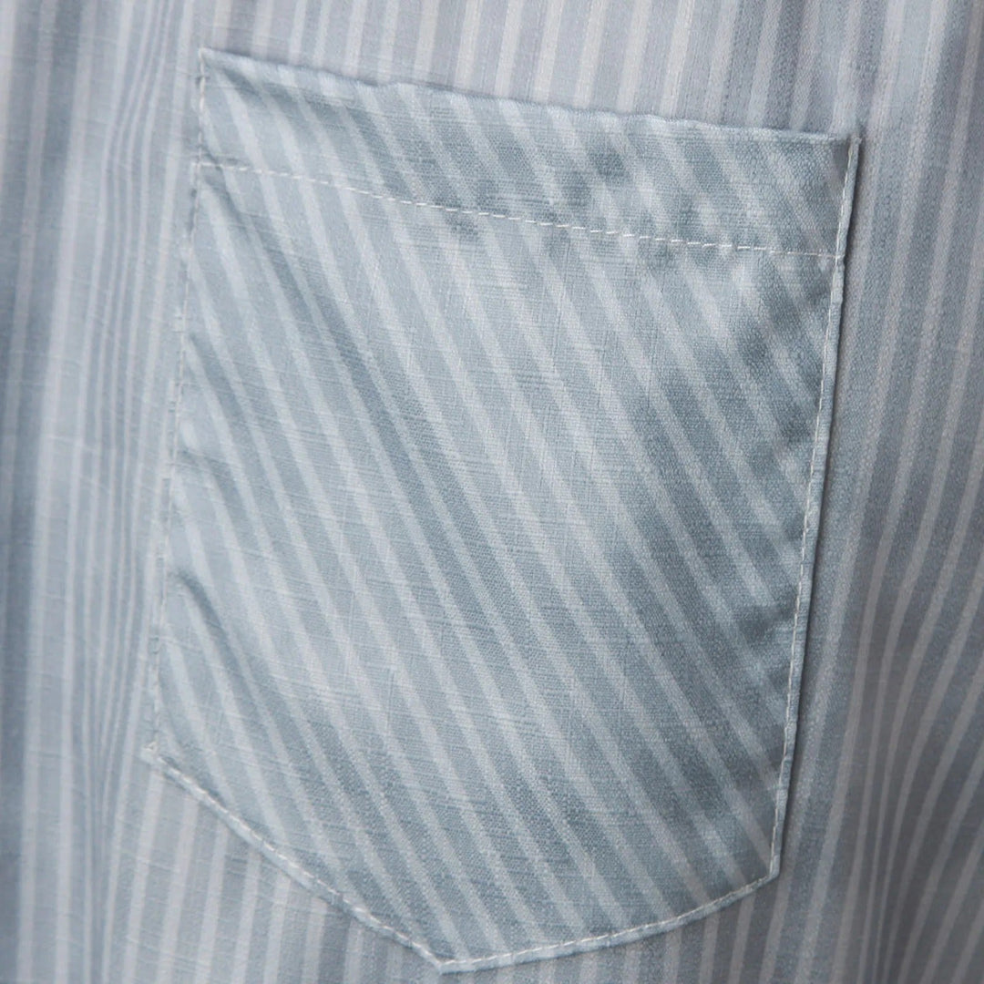 Striped High-Waist Ladies' Trousers with Decorative Buttons – Florence-Gray-S-Nora Luxe