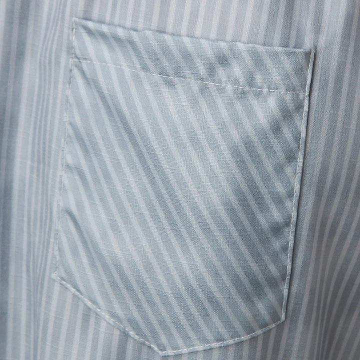 Striped High-Waist Ladies' Trousers with Decorative Buttons – Florence-Gray-S-Nora Luxe