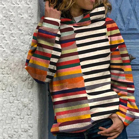 Striped Hoodie - Sophie-S-Nora Luxe