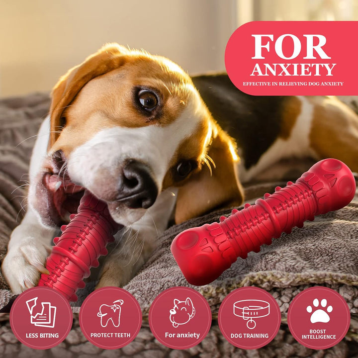 Strong Rubber Chew Toy for Dogs-Red-Nora Luxe