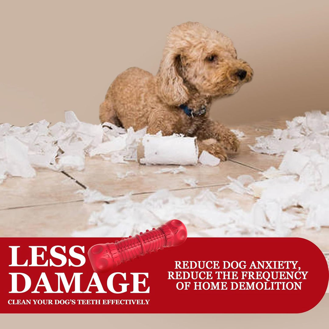 Strong Rubber Chew Toy for Dogs-Red-Nora Luxe