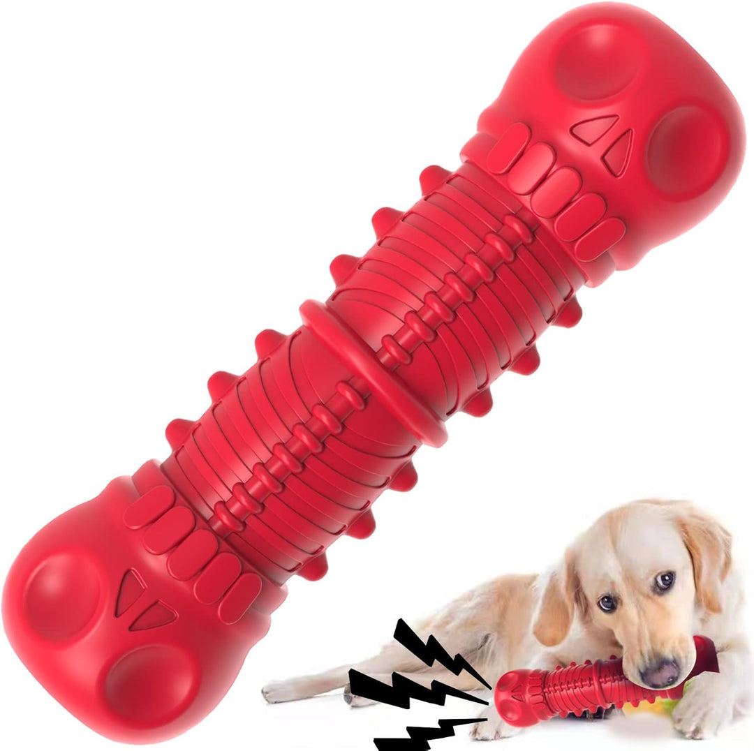 Strong Rubber Chew Toy for Dogs-Red-Nora Luxe