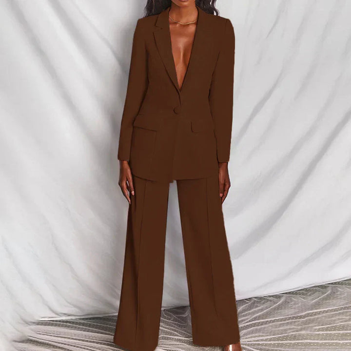 Stylish 2-Piece Women's Suit - Eveline-Pink-S-The Livary