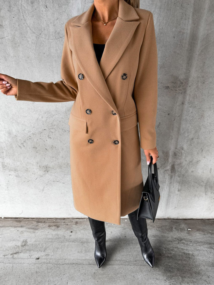 Stylish and Comfortable Ladies' Coat - Vivienne-Brown-S-Nora Luxe