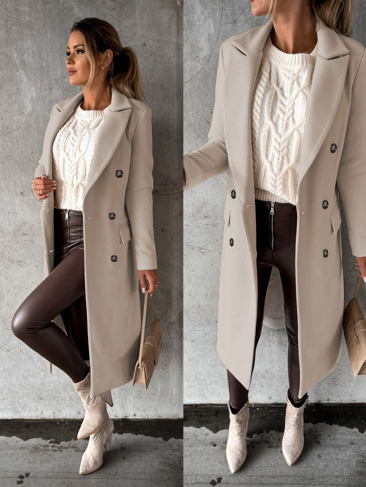 Stylish and Comfortable Ladies' Coat - Vivienne-Pink-S-Nora Luxe