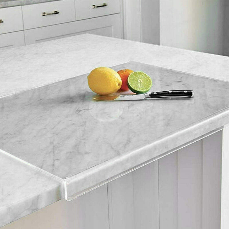 Stylish and Safe Non-Slip Cutting Board - GlassEdge-17.72 x 13.78 in-Nora Luxe