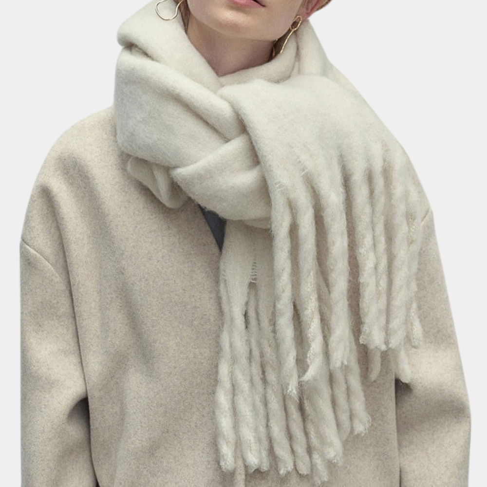 Stylish and Soft Women's Scarf - Elise-Beige-Nora Luxe