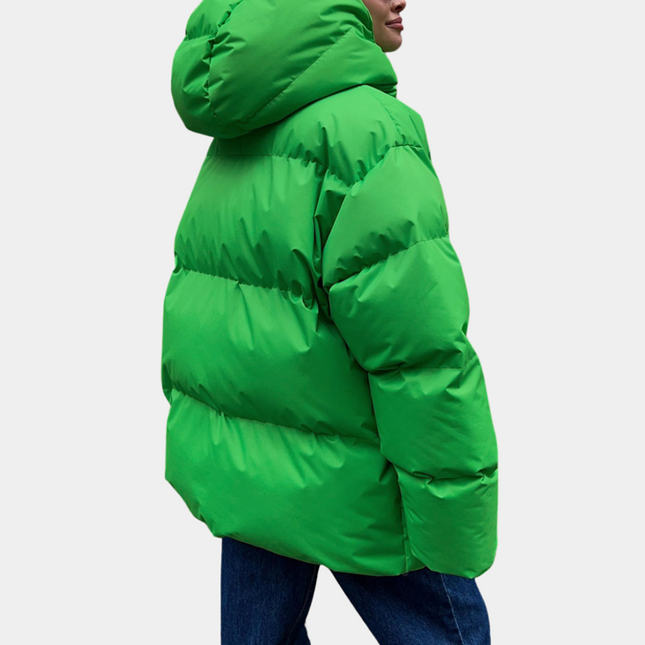 Stylish and Weatherproof Ladies Jacket - Windbreaker-Green-XS-Nora Luxe