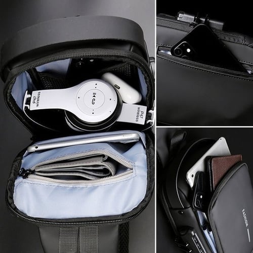 Stylish Anti-Theft Crossbody Bag - Nina-Black-Nora Luxe