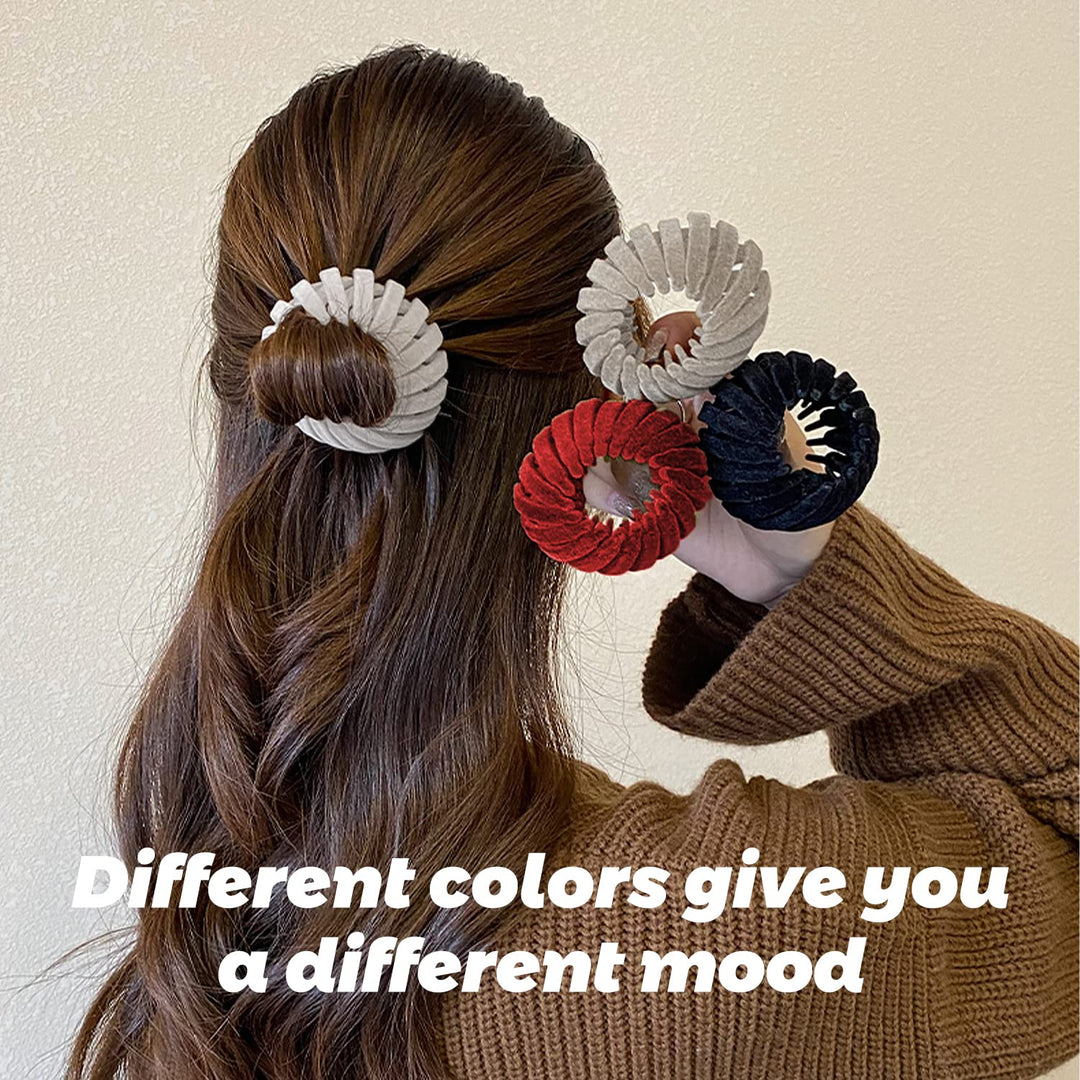 Stylish Bird's Nest Hair Clips - Set of 3-Set 1-Nora Luxe