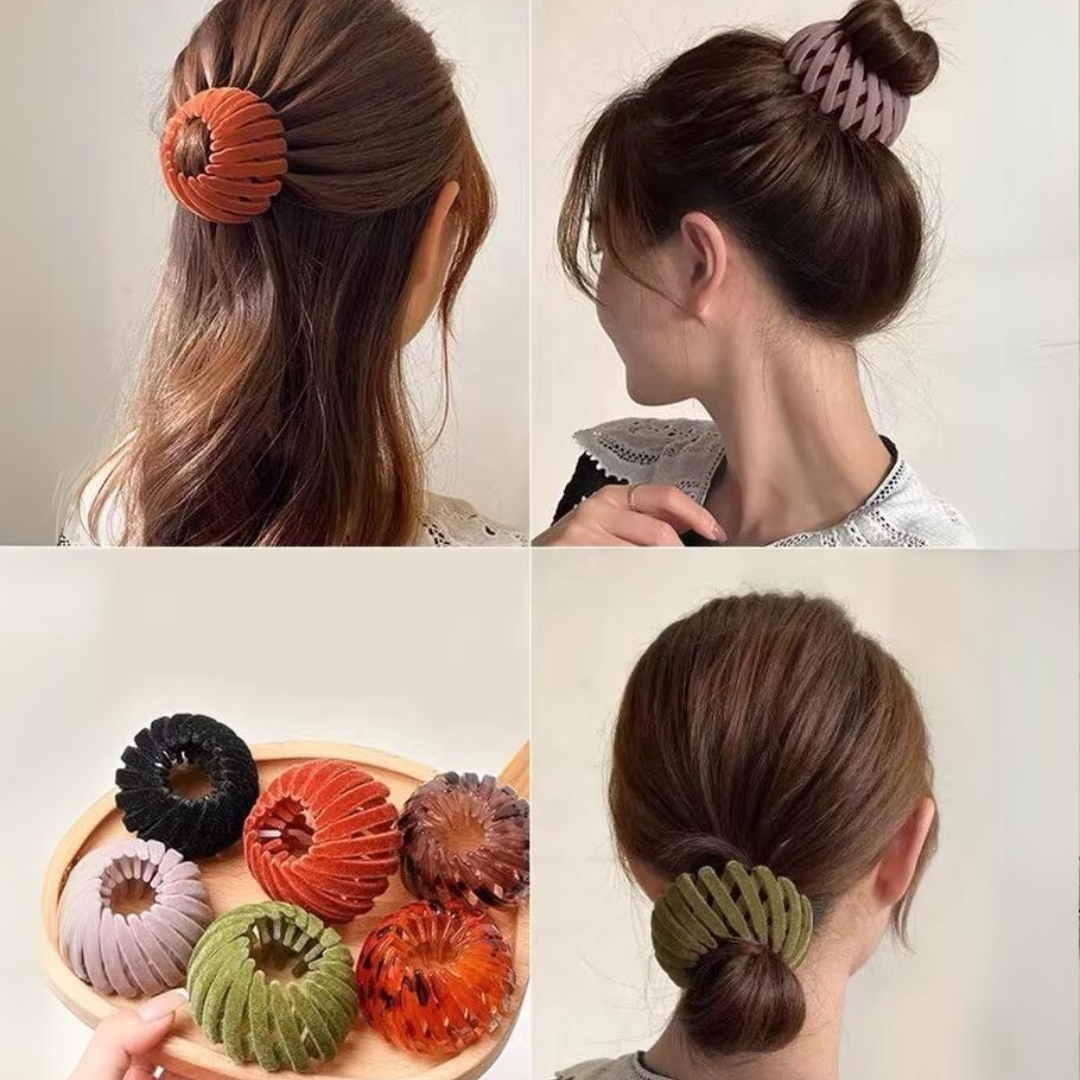 Stylish Bird's Nest Hair Clips - Set of 3-Set 1-Nora Luxe
