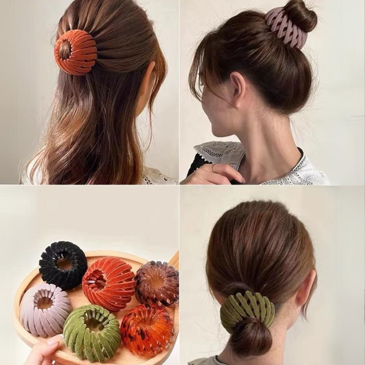 Stylish Bird's Nest Hair Clips - Set of 3-Set 1-Nora Luxe